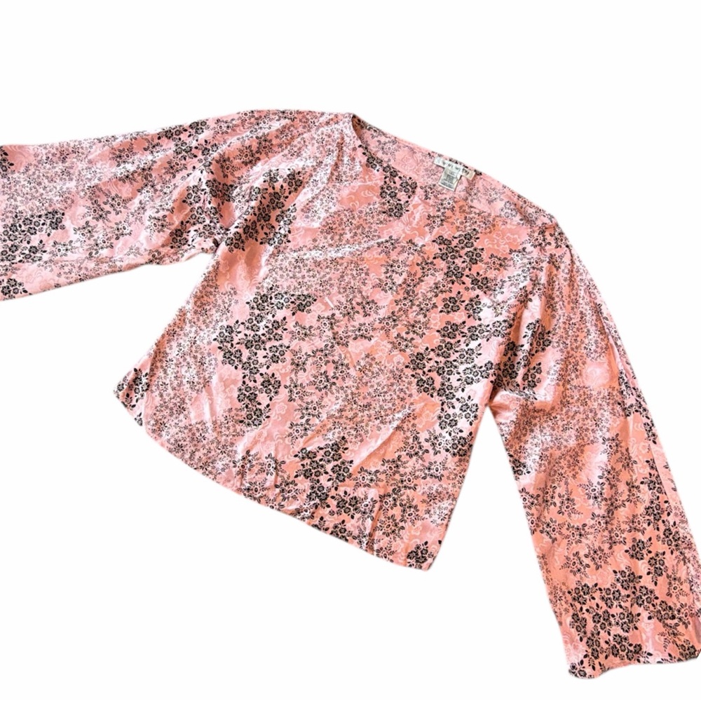 Vintage Nine West 100% Silk Wide neck Satin Top